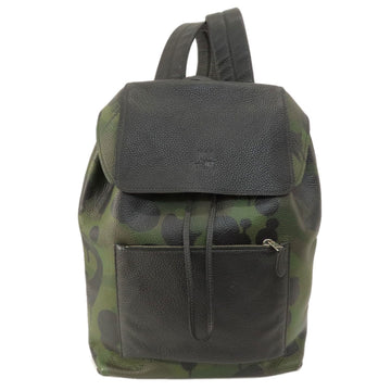 COACH 72000 Camouflage Pattern Backpack/Daypack Leather Women's
