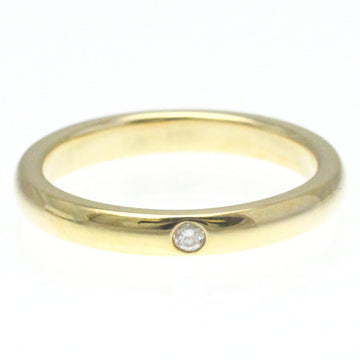 TIFFANY Stacking Band Ring Elsa Peretti Yellow Gold [18K] Diamond Band Ring Carat/0.02 Gold