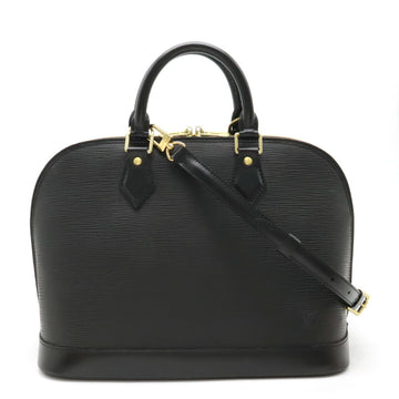 LOUIS VUITTON Epi Alma Handbag Leather Noir Black M52142