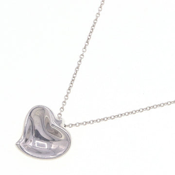 TIFFANY Necklace Elsa Peretti Full Heart SV Sterling Silver 925 Pendant Choker Women's &CO