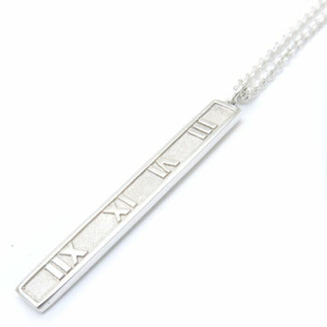 TIFFANY&Co. Atlas Bar Necklace SV925 Silver Pendant 097778