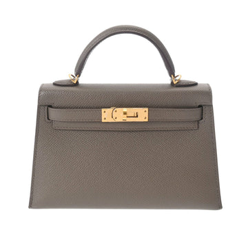 HERMES Kelly 2 Outer Sewing Ethane - Y Stamped [Around 2020] Women's Vaux Epson Bag