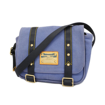 LOUIS VUITTON Shoulder Bag Antigua Buzas PM M40081 Blue Ladies