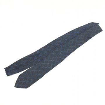 GUCCI Silk Tie Black Blue