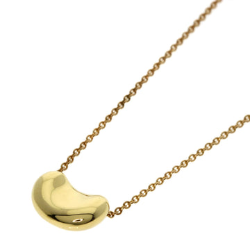 TIFFANY Bean Small Necklace K18 Yellow Gold Women's &Co.