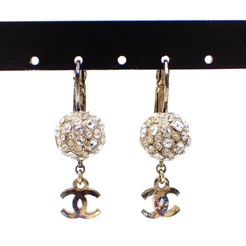 CHANEL Coco Mark Earrings for Women with Rhinestones GP 11C A2231153