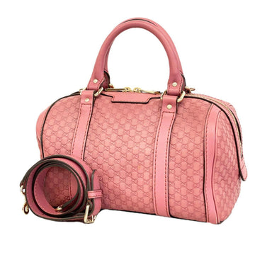 GUCCI Handbag Micro ssima 269876 Leather Pink Champagne Women's