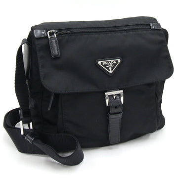 PRADA shoulder bag BT8994 black nylon leather men's women's