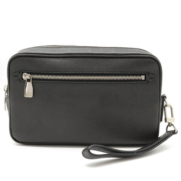 LOUIS VUITTON Taiga Pochette Kasai Second Bag Clutch Handbag Ardoise Black M33424