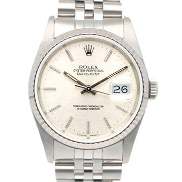 ROLEX Datejust Oyster Perpetual Watch Stainless Steel 16234 Automatic Men's  R Series 1987-1988 Model Overhauled