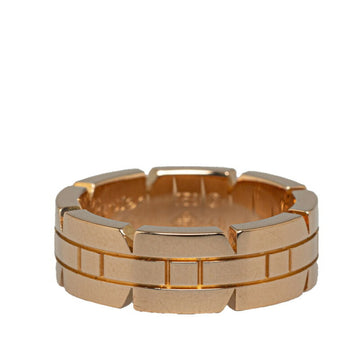 CARTIER Tank Francaise Small Ring #48 K18PG Pink Gold Women's