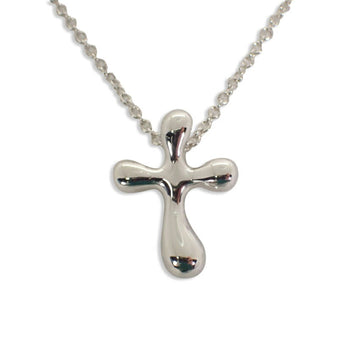 TIFFANY 925 teardrop cross pendant necklace