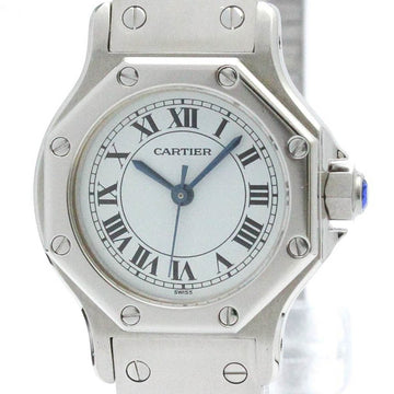 CARTIERPolished  Santos Octagon Stainless Steel Automatic Ladies Watch BF571284