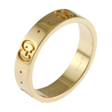 GUCCI Icon Ring, Size 7.5, 18k Gold, Women's,