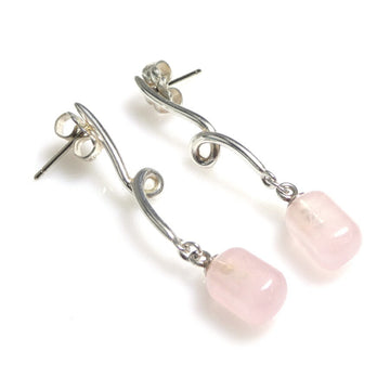 TIFFANY&Co. Earrings Silver 925/Rose Quartz x Pink Women's