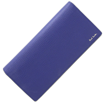 PAUL SMITH Bi-fold Long Wallet PSC814-30 Blue Gray Leather Men's