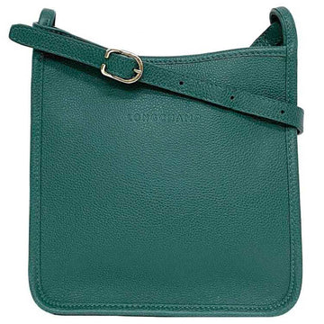 LONGCHAMP Shoulder Bag Green 10138021139 ec-20150 Pochette Leather  Women's Compact