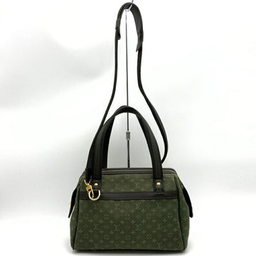 LOUIS VUITTON M92415 Josephine PM Monogram Handbag Shoulder Bag 2way Green
