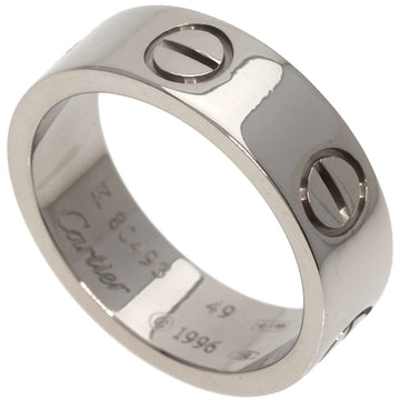 CARTIER Love Ring #49 Ring, K18 White Gold, Women's