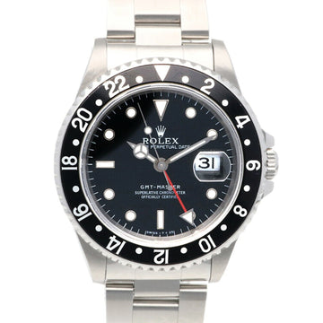 ROLEX GMT Master 1 Oyster Perpetual Watch Stainless Steel 16700 Automatic Men's  U Number 1997 Overhauled RWA01000000005039