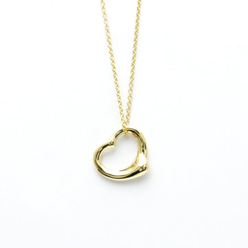 TIFFANY Open Heart Yellow Gold [18K] No Stone Men,Women Fashion Pendant Necklace [Gold]