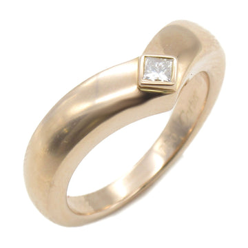 CARTIER triandle diamond ring Ring Clear K18PG[Rose Gold] Clear