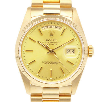 ROLEX Day-Date Oyster Perpetual Watch 18K 18038 Automatic Men's  No. 89 1985 Model Overhauled
