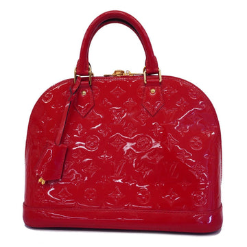 LOUIS VUITTON Handbag Vernis Alma PM M90169 Cerise Ladies