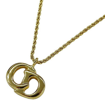 CHRISTIAN DIOR Necklace Women's Brand CD Logo Gold