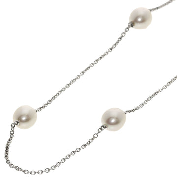 TIFFANY Freshwater Pearl Necklace Silver Women's &Co.