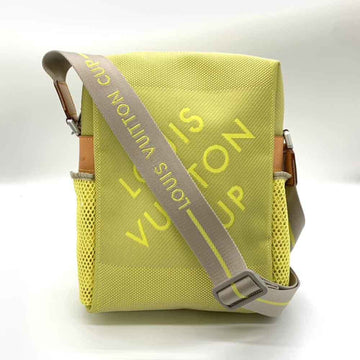 LOUIS VUITTON Bag Weatherly Yellow x Grey Shoulder Crossbody LV Cup Men's Women's Damier Geant Canvas M80636 LOUISVUITTON