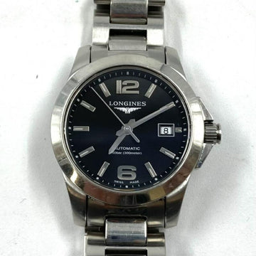 LONGINES CONQUEST L3.276.4 Wristwatch Automatic  Silver x Black