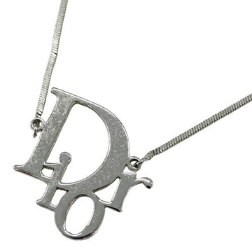 CHRISTIAN DIOR Necklace Women's Brand Logo Silver