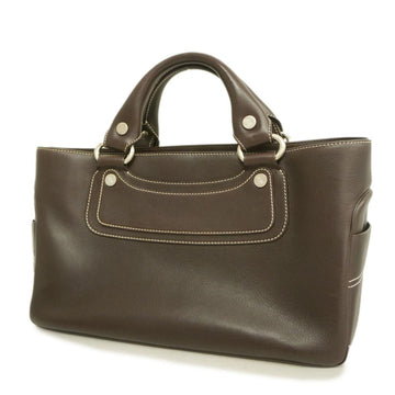 CELINE handbag boogie bag leather brown ladies