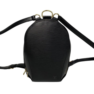 LOUIS VUITTON Mabillon Epi Leather Backpack Daypack Black Noir 63125