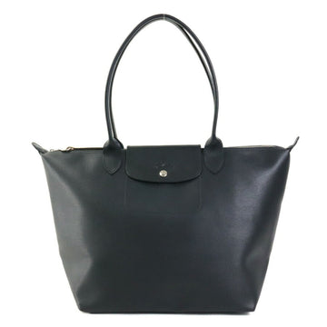 LONGCHAMP Handbag Tote Bag Le Pliage Leather Black Unisex