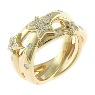 CHANEL Comet Ring, size 13, 18k gold, diamond, women's,