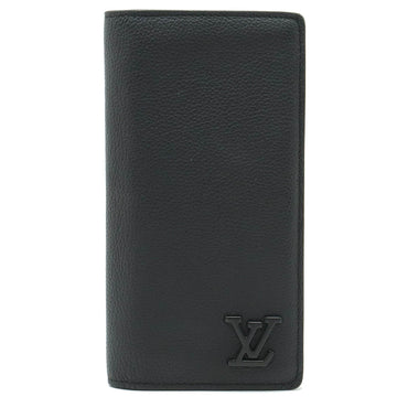 LOUIS VUITTON LV Aerogram Portefeuille Brazza NM Bi-fold Grain Leather Noir Black M69980