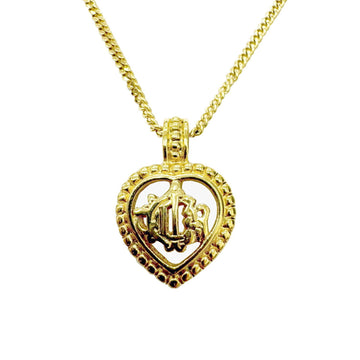 CHRISTIAN DIOR Necklace GP Gold Plated Women's