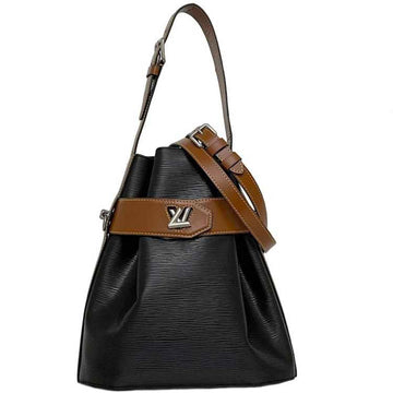 LOUIS VUITTON 2way bag twist bucket black brown noir epi M52804 leather FL3198  shoulder ladies