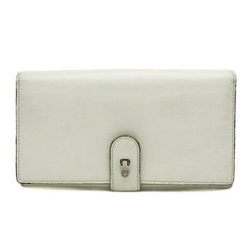 VALEXTRA Women's Leather Long Wallet [bi-fold] Cream