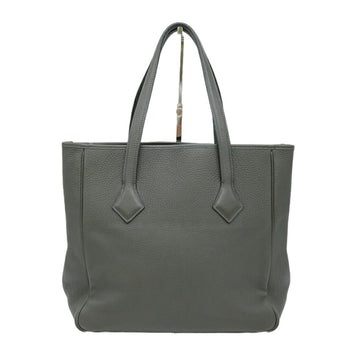 HERMES Victoria Cabas 32 Tote Bag Taurillon Clemence Leather Dark Gray Etain K Stamp