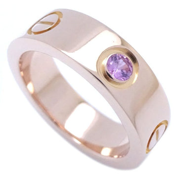 CARTIER Love Ring 1P Pink Sapphire #50 K18PG Gold 291617