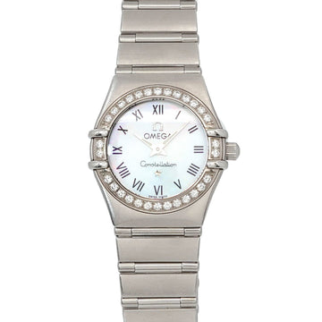 OMEGA Constellation 1466 61 Ladies' Watch Diamond Bezel White Shell Quartz