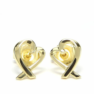 TIFFANY Earrings Loving Heart K18YG Approx. 2.0g Yellow Gold Accessory Paloma Picasso Women's &Co.