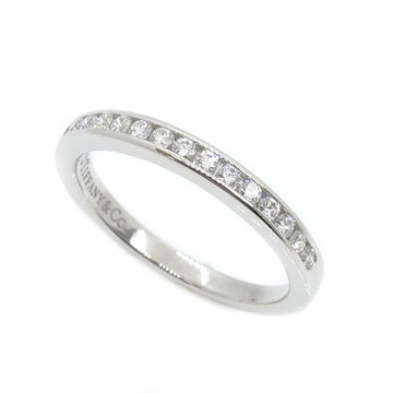 TIFFANY&Co.  Pt950 Platinum Half Circle Ring Diamond 2.7g Ladies