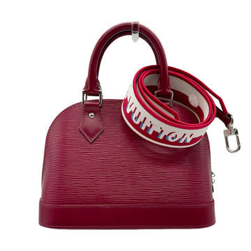 LOUIS VUITTON Handbag Shoulder Bag Epi Alma BB Leather Raspberry Women's M20610