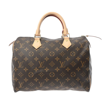 LOUIS VUITTON Monogram Speedy 30 Brown M41108 Women's Canvas Handbag
