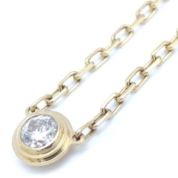 CARTIER Diamant Leger SM Necklace Amour B7215800 K18YG Yellow Gold 291662