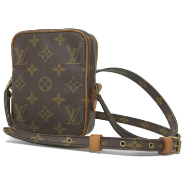 LOUIS VUITTON Bag Shoulder Pochette Brown Monogram Danube M45268 Beautiful Women's Luxury Fen